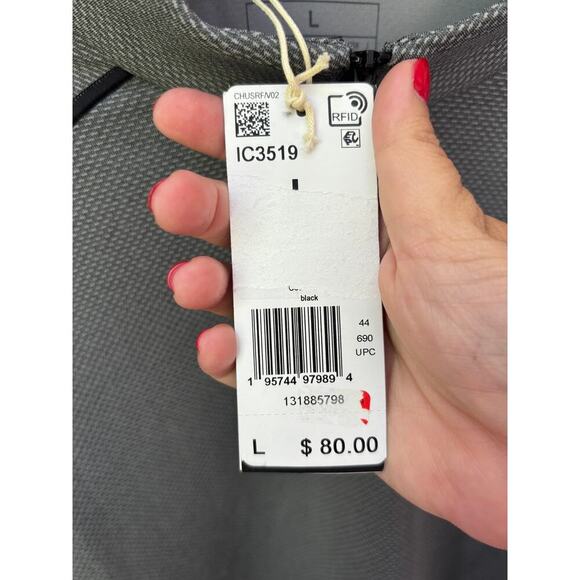 Adidas Women's Black 1/4-Zip Golf Pullover Size L - Picture 8 of 8